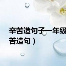 辛苦造句子一年级（辛苦造句）