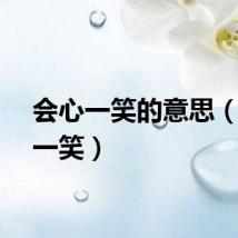 会心一笑的意思（会心一笑）