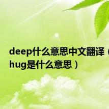 deep什么意思中文翻译(deephug是什么意思)