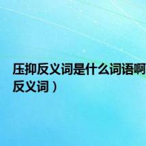 压抑反义词是什么词语啊（压抑反义词）