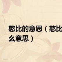 憨比的意思（憨比是什么意思）