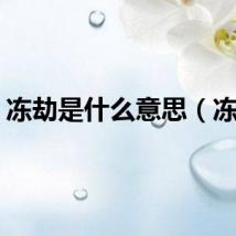 冻劫是什么意思（冻劫）