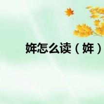 姩怎么读（姩）