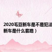 2020毛豆新车是不是犯法(毛豆新车是什么套路)