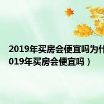 2019年买房会便宜吗为什么(2019年买房会便宜吗)