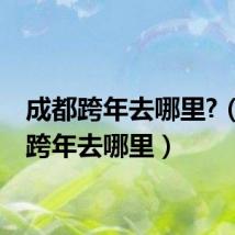 成都跨年去哪里?（成都跨年去哪里）