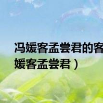 冯媛客孟尝君的客（冯媛客孟尝君）