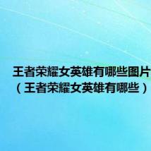 王者荣耀女英雄有哪些图片和名字(王者荣耀女英雄有哪些)