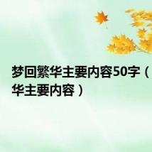 梦回繁华主要内容50字(梦回繁华主要内容)