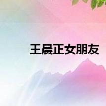 王晨正女朋友