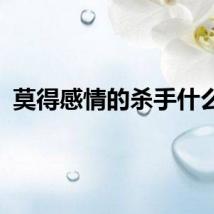 莫得感情的杀手什么梗