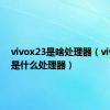 vivox23是啥处理器（vivox23是什么处理器）