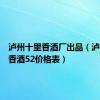 泸州十里香酒厂出品（泸州十里香酒52价格表）