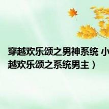 穿越欢乐颂之男神系统 小说（穿越欢乐颂之系统男主）