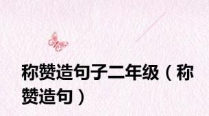 称赞造句子二年级（称赞造句）