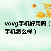 vovg手机好用吗(vovg手机怎么样)