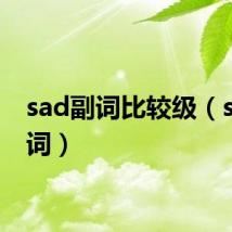 sad副词比较级(sad副词)