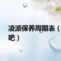 凌派保养周期表（凌派吧）