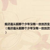 我还是从前那个少年没有一丝丝改变是什么歌名(我还是从前那个少年没有一丝丝改变是什么歌)