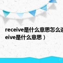 receive是什么意思怎么读(receive是什么意思)