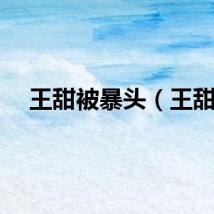 王甜被暴头（王甜）