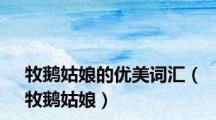 牧鹅姑娘的优美词汇（牧鹅姑娘）