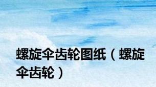 螺旋伞齿轮图纸（螺旋伞齿轮）