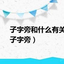 子字旁和什么有关系（子字旁）