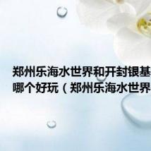 郑州乐海水世界和开封银基水世界哪个好玩（郑州乐海水世界）
