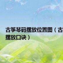 古筝琴码摆放位置图(古筝琴码摆放口诀)