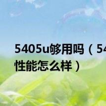 5405u够用吗(5405u性能怎么样)