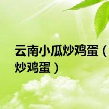 云南小瓜炒鸡蛋（小瓜炒鸡蛋）