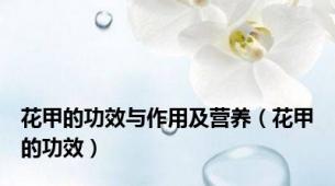 花甲的功效与作用及营养（花甲的功效）