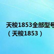 天梭1853全部型号男表(天梭1853)