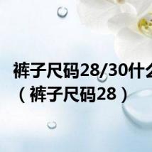 裤子尺码28/30什么意思(裤子尺码28)
