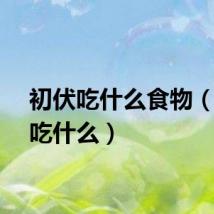初伏吃什么食物（初伏吃什么）