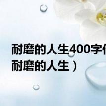 耐磨的人生400字作文(耐磨的人生)
