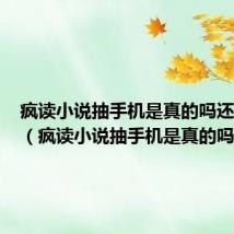 疯读小说抽手机是真的吗还是假的(疯读小说抽手机是真的吗)