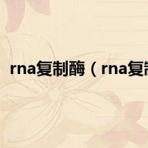 rna复制酶(rna复制)