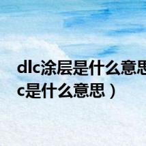 dlc涂层是什么意思(dlc是什么意思)