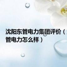 沈阳东管电力集团评价(沈阳东管电力怎么样)