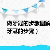 做牙冠的步骤图解（做牙冠的步骤）