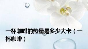 一杯咖啡的热量是多少大卡（一杯咖啡）