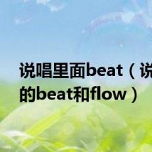 说唱里面beat(说唱中的beat和flow)