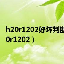 h20r1202好坏判断（h20r1202）
