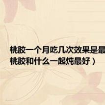 桃胶一个月吃几次效果是最好的(桃胶和什么一起炖最好)
