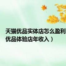 天猫优品实体店怎么盈利（天猫优品体验店年收入）