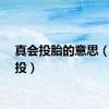 真会投胎的意思（真会投）