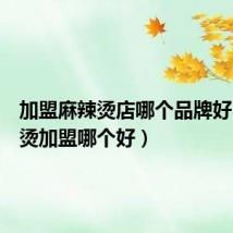 加盟麻辣烫店哪个品牌好(麻辣烫加盟哪个好)