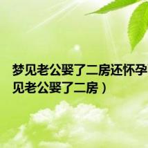 梦见老公娶了二房还怀孕了(梦见老公娶了二房)